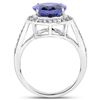 Image 2 : 6.18ct Tanzanite 14K White Gold Ring