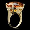 Image 2 : 14k Yellow Gold 31.00ct Citrine Ring
