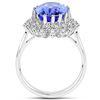 Image 2 : 5.66ct Tanzanite 14K White Gold Ring