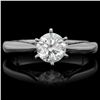 Image 1 : 14k White Gold 1.05ct Diamond Ring