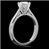 Image 2 : 14k White Gold 1.05ct Diamond Ring