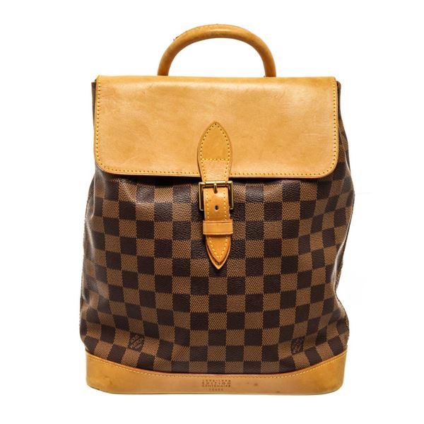 Louis Vuitton Brown Damier Ebene Soho Backpack