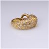 Image 4 : 18K Yellow Gold Diamond & Ruby Panther Ring