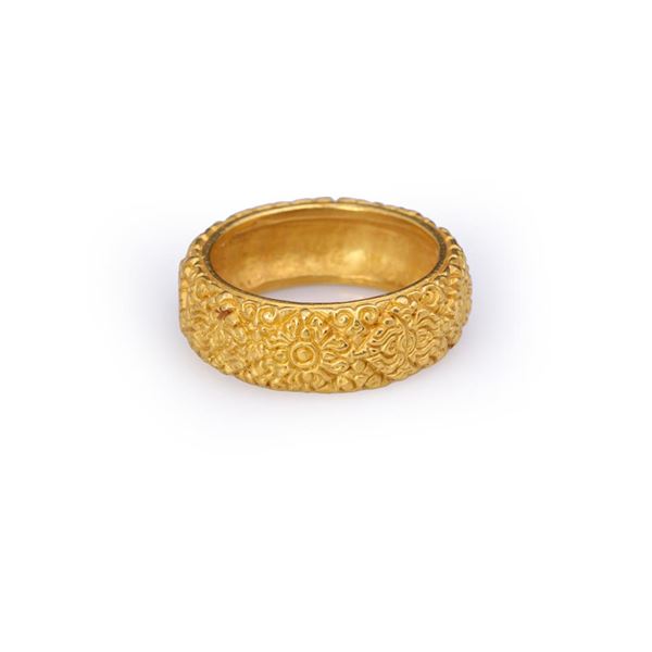 22k Yellow Gold Cambodian Ring