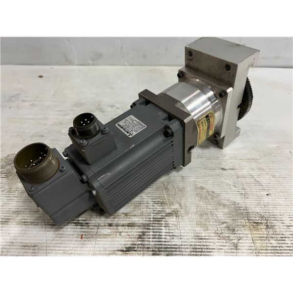 Mitsubishi HA-FF33C-UE AC Servo Motor w/Gear Reducer