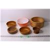 Image 1 : Lot of Wooden Bowls and Pyrex Dish