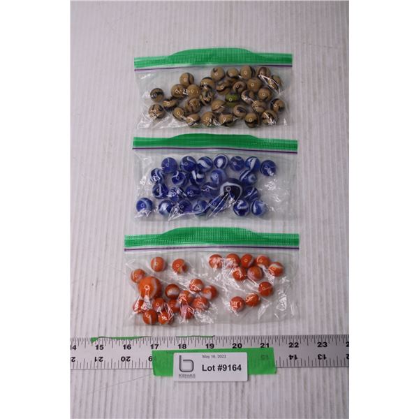 (3) Bags of Marbles