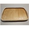 Image 1 : Handmade Rectangular Wicker Tray - 14 1/2" x 21 3/4"