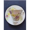Image 1 : Phoenix China, TF & S Ltd, England, "Yellow and Purple Flowers with Gold Trim," Cup and Saucer
