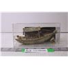 Image 1 : Small Oriental Boat Figurine in Case