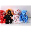 Image 2 : (6) Assorted Beanie Babies