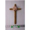 Image 1 : Decorative Cross Made of Wicker