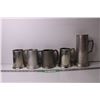 Image 1 : (5) Metal Beer Mugs