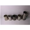 Image 2 : (5) Metal Beer Mugs