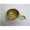 Image 2 : Brass Candle Stick (has damages) - Small Brass Ashtray (Made in Greece)