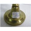 Image 7 : Brass Candle Stick (has damages) - Small Brass Ashtray (Made in Greece)