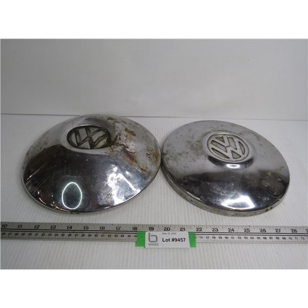 (2) Volkswagen Hub Caps (has damages)