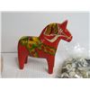 Image 2 : Small Wooden Horse - Clay Spittoon  - Bag of Vintage Buttons