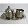 Image 2 : Oneida Tea Pot w/Matching Creamer & Sugar Bowl