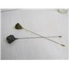 Image 6 : (2) Vintage Hat Pins - Glass Vase