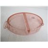 Image 4 : Vintage Pink Depression Bowl and Divided Dish