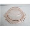 Image 7 : Vintage Pink Depression Bowl and Divided Dish