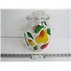 Image 1 : Vintage Painted Glass Cookie Jar