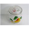 Image 2 : Vintage Painted Glass Cookie Jar