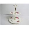 Image 6 : Vintage Enamel Platter - Royal Albert "Prairie Rose" Pastry Stand