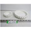 Image 1 : (2) Fenton Hobnail Milk Glass Ashtrays