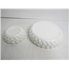 Image 4 : (2) Fenton Hobnail Milk Glass Ashtrays