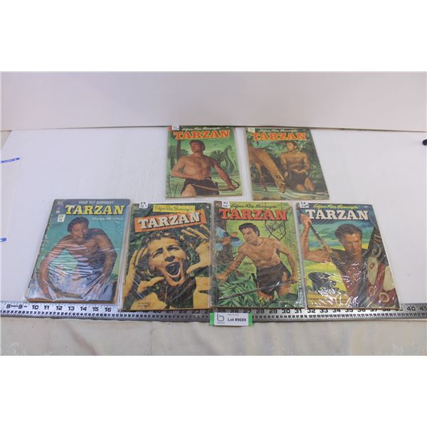 (6)Dell 10 Cent Tarzan Comics