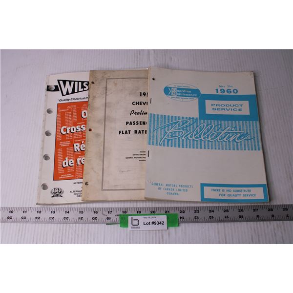 (3) Vintage Car Info Books - Chevy, General Motors (1958, 1960, 2001)