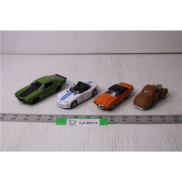 (4) Die Cast Toy Cars