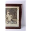 Image 3 : Vintage Framed Print of Queen Alexandria and Her Grandchildren and Dogs - 21 1/2" x 26" (Glass is Co