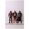 Image 1 : (3) Action Figures - Batman, Captain America, Star Lord