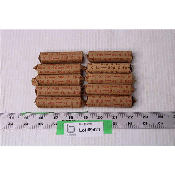 (10) Rolls of Pennies