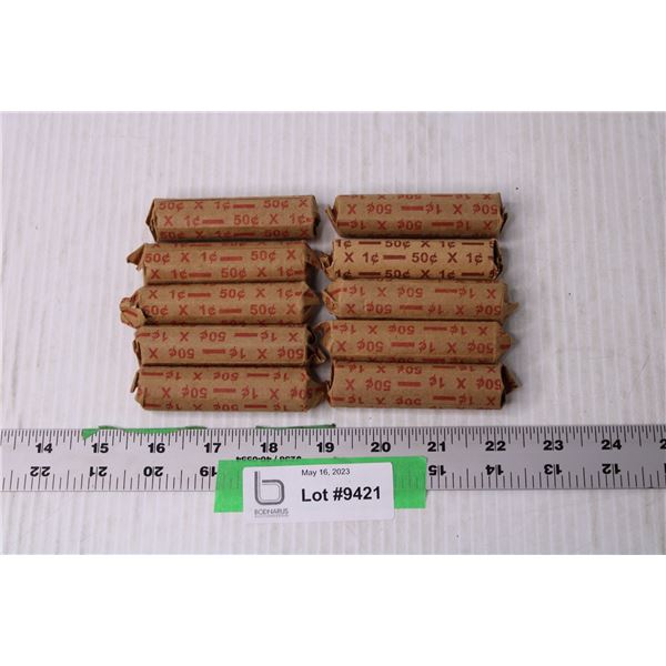 (10) Rolls of Pennies