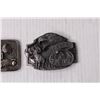 Image 2 : (2) Metal Belt Buckles (Alaska and Indianapolis 500)
