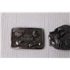 Image 3 : (2) Metal Belt Buckles (Alaska and Indianapolis 500)