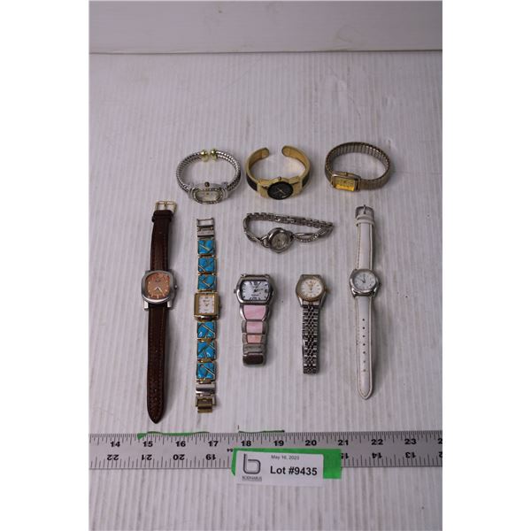 (9) Assorted Ladies Watches