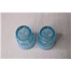 Image 4 : (2) Mosser Glass Aqua Blue Opalescent Glass Cups