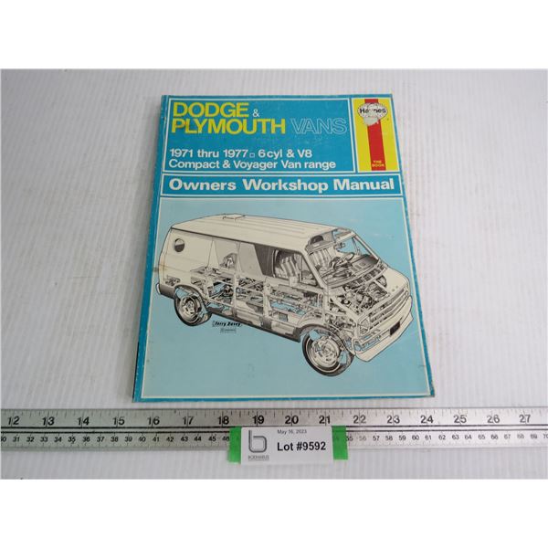 Dodge & Plymouth Vans - Owner Shop Manual 1971-1977