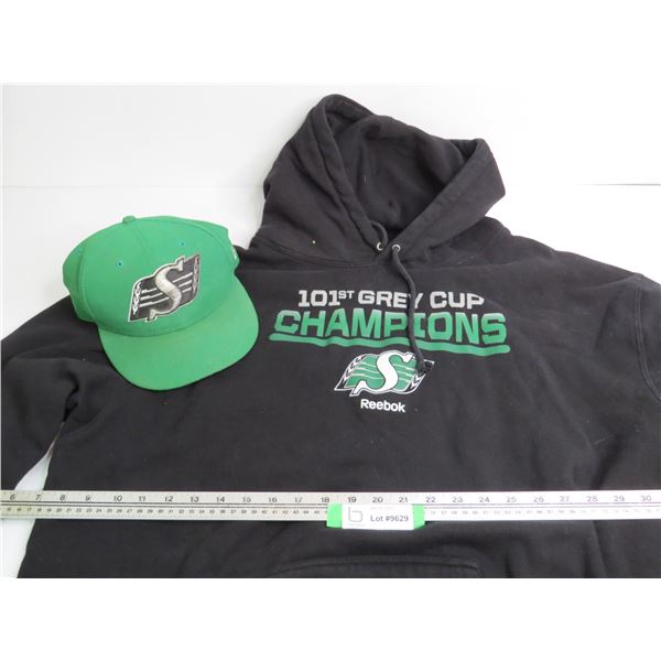 Saskatchewan Roughriders Grey Cup Champion Sweatshirt (size 3xxl ) - Riders Hat