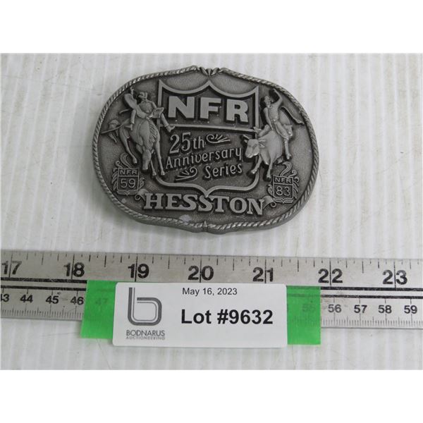 NFR Hesston 25th Anniversary Belt Buckle