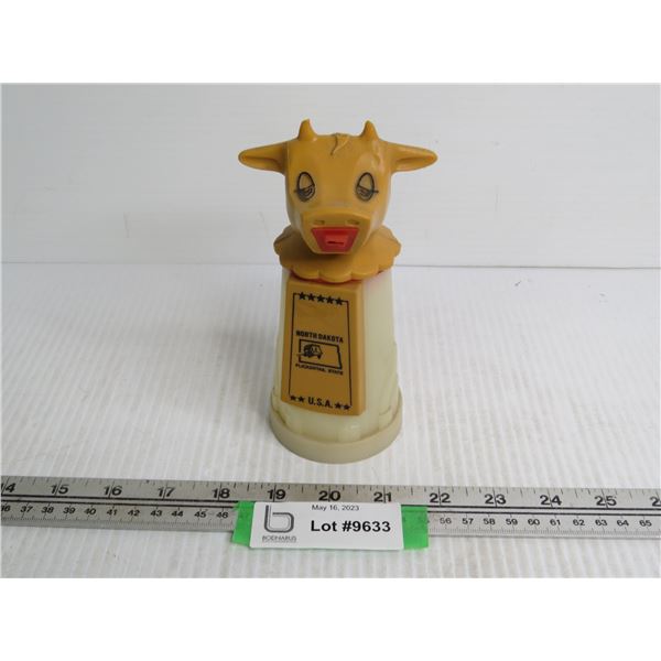 Vintage Plastic Cow Creamer (North Dakota)