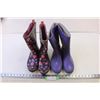 Image 1 : (2) Pairs of Women's Rain Boots (Size 7)