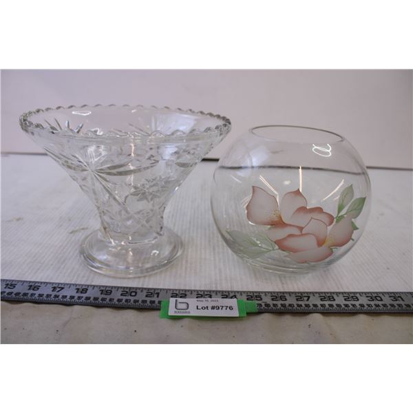 Glass Bowl+Glass Vase