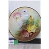 Image 3 : Vintage J&C Bavaria Hand Painted Yellow Rose Decorative Plated+Royal Copenhagen Blue Fluted Plate