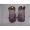 Image 2 : Antique Rock Crystal Salt/Pepper and Pyrex Creamer